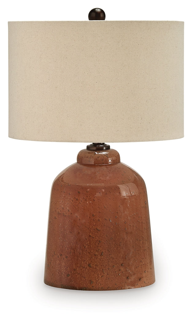Aaleahya Rust Table Lamp by Ashley at Eve Furniture
