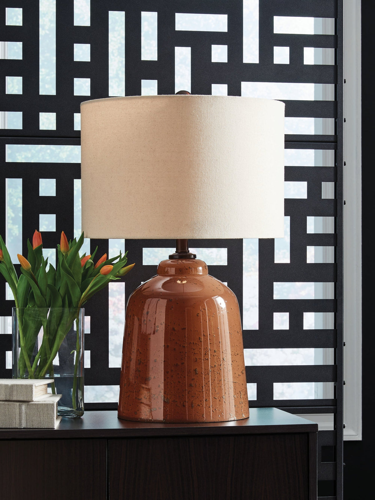 Aaleahya Rust Table Lamp by Ashley at Eve Furniture