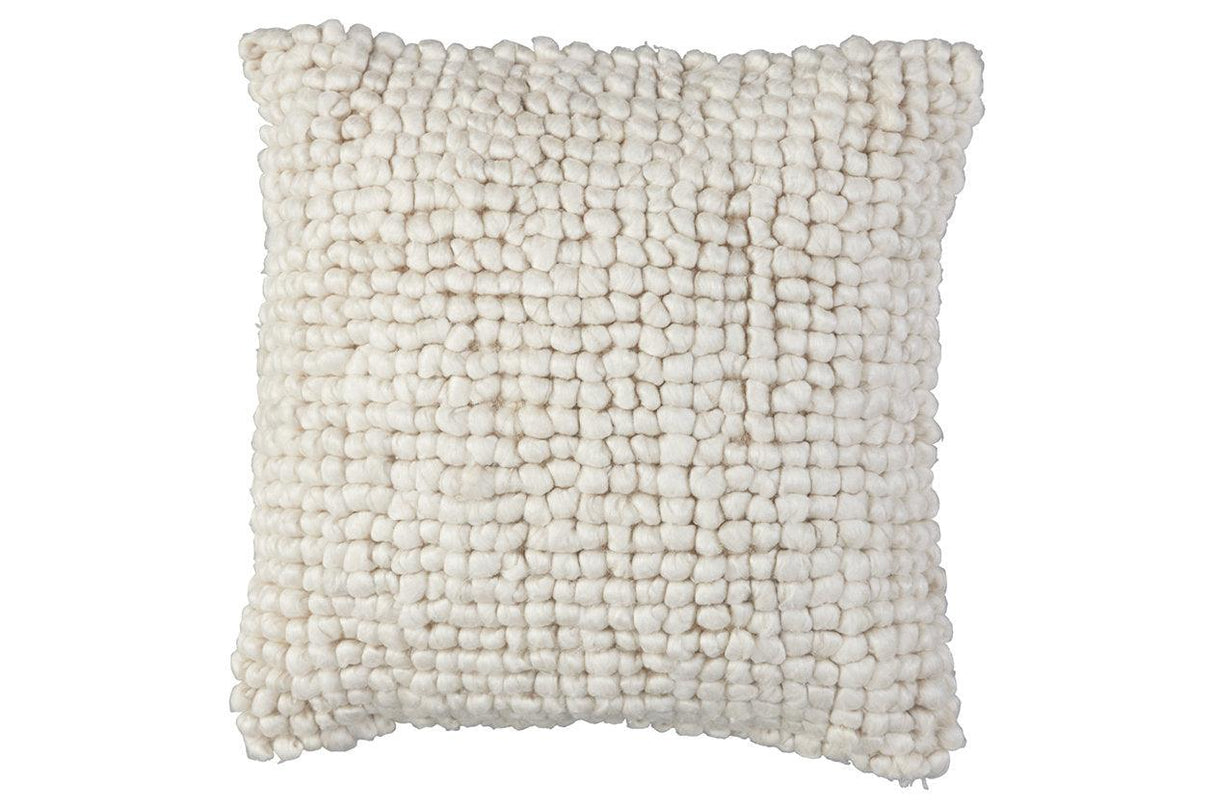 Aavie Ivory Pillow by Ashley at Eve Furniture