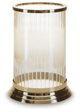 Aavinson Amber/Gold Finish Candle Holder by Ashley at Eve Furniture