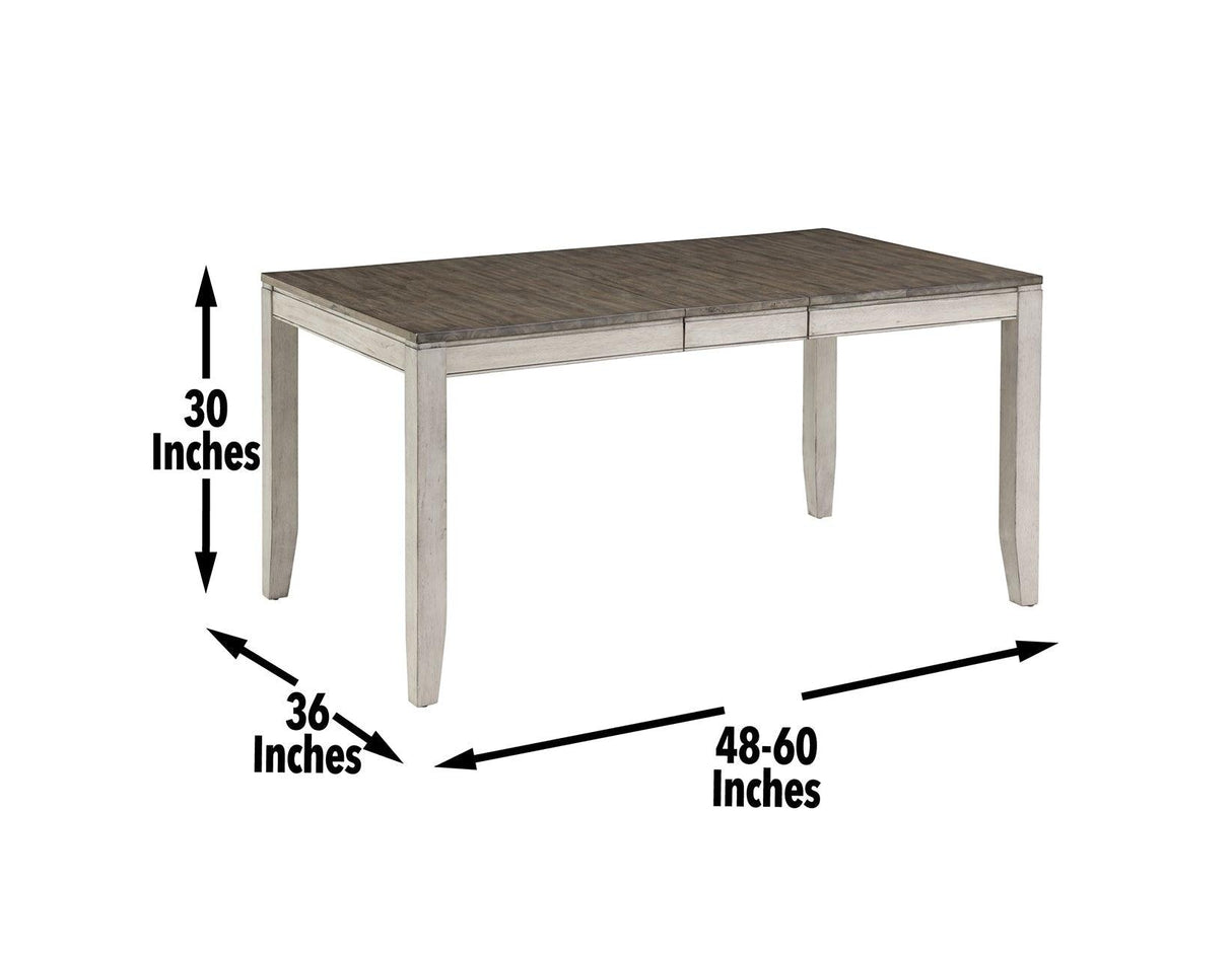 Abacus 48-60 inch Dining Table w/12″ Butterfly Leaf by Steve Silver at Eve Furniture