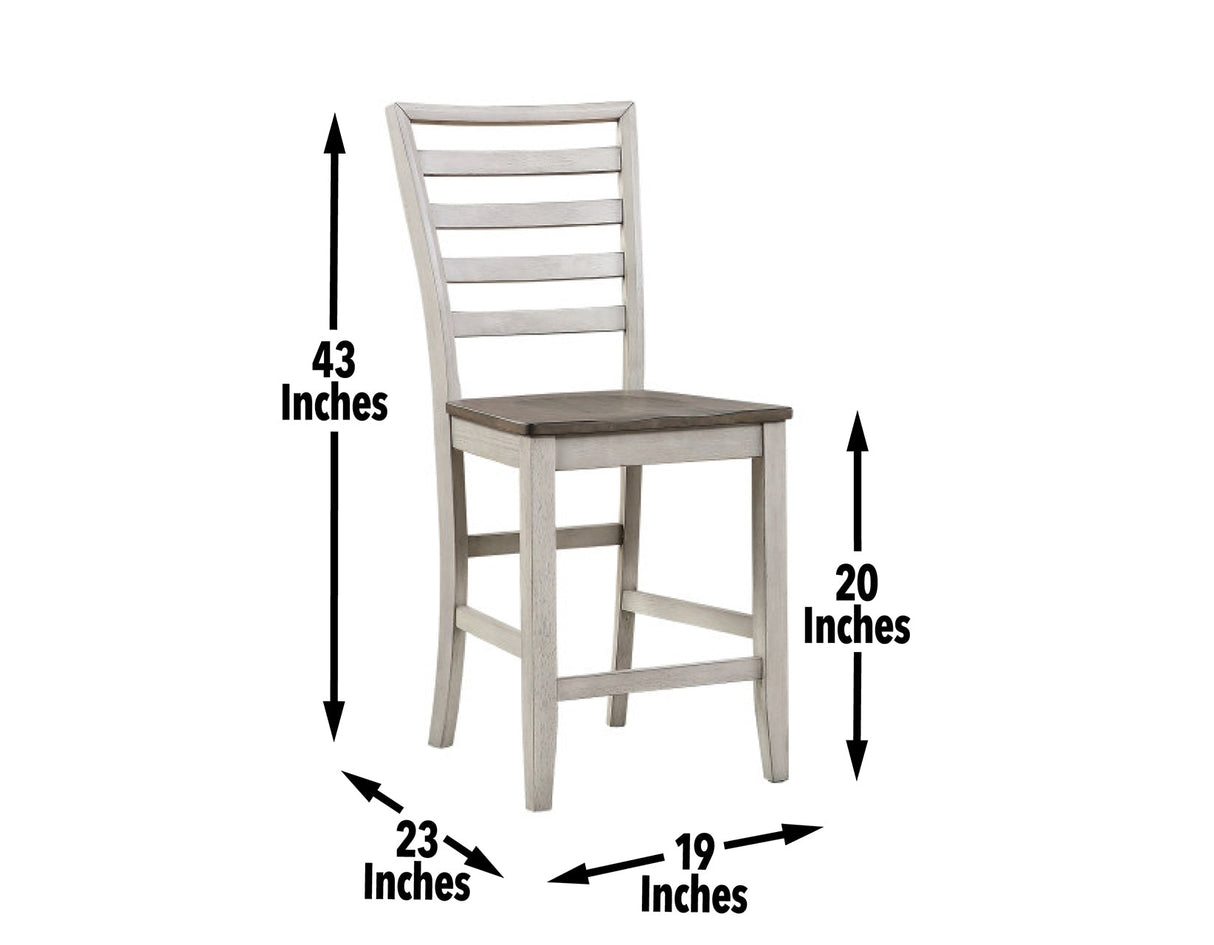 Abacus 5-Piece Counter Drop-Leaf Dining Set(Table & 4 Chairs)