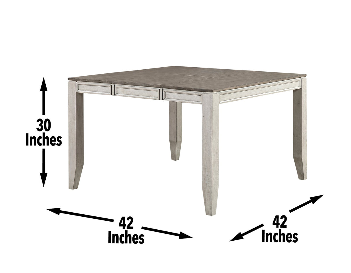 Abacus 5-Piece Counter Drop-Leaf Dining Set(Table & 4 Chairs)