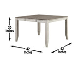 Abacus 5-Piece Counter Drop-Leaf Dining Set(Table & 4 Chairs)