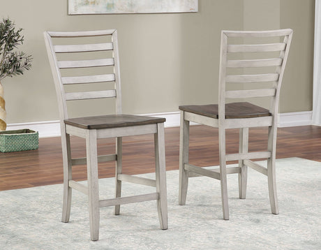 Abacus Smoky Alabaster/Putty Counter Height Dining Set by Steve Silver at Eve Furniture