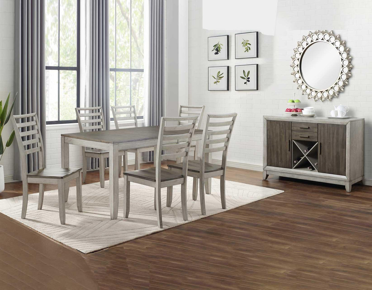 Abacus 5-Piece Dining Set(Table & 4 Side Chairs) by Steve Silver at Eve Furniture