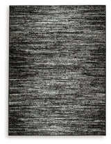 Abageal Black/White Large Rug