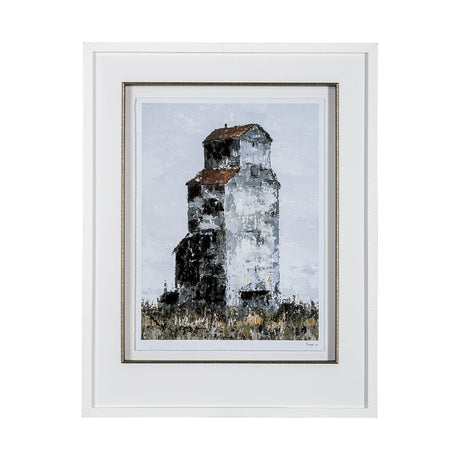 Abandoned Grain Elevator I by Mercana Studio Hand Embellished Framed Art Print Matted under Glass by Mercana at Eve Furniture