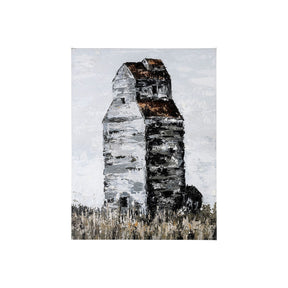 Abandoned Grain Elevator II by Mercana Studio a Hand Embellished Textured Canvas by Mercana at Eve Furniture