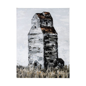 Abandoned Grain Elevator II by Mercana Studio a Hand Embellished Textured Canvas by Mercana at Eve Furniture