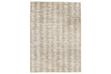 Abanlane Brown/Cream Medium Rug by Ashley at Eve Furniture