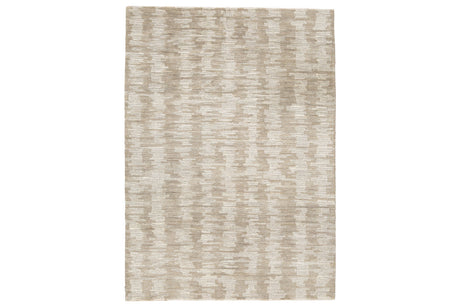 Abanlane Brown/Cream Medium Rug by Ashley at Eve Furniture