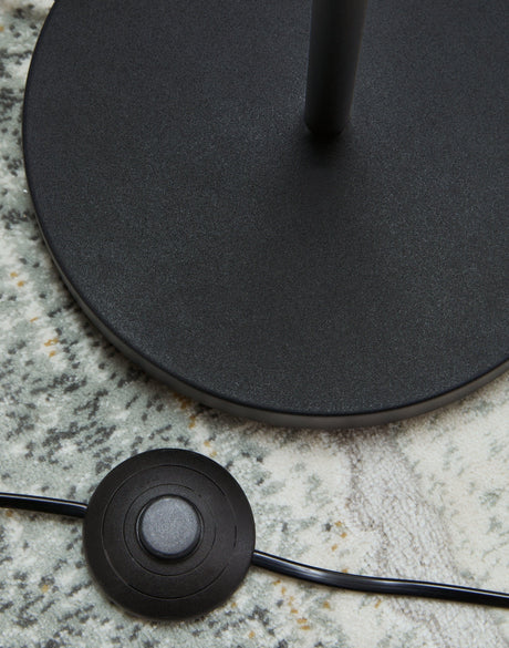 Abanson Black Floor Lamp by Ashley at Eve Furniture
