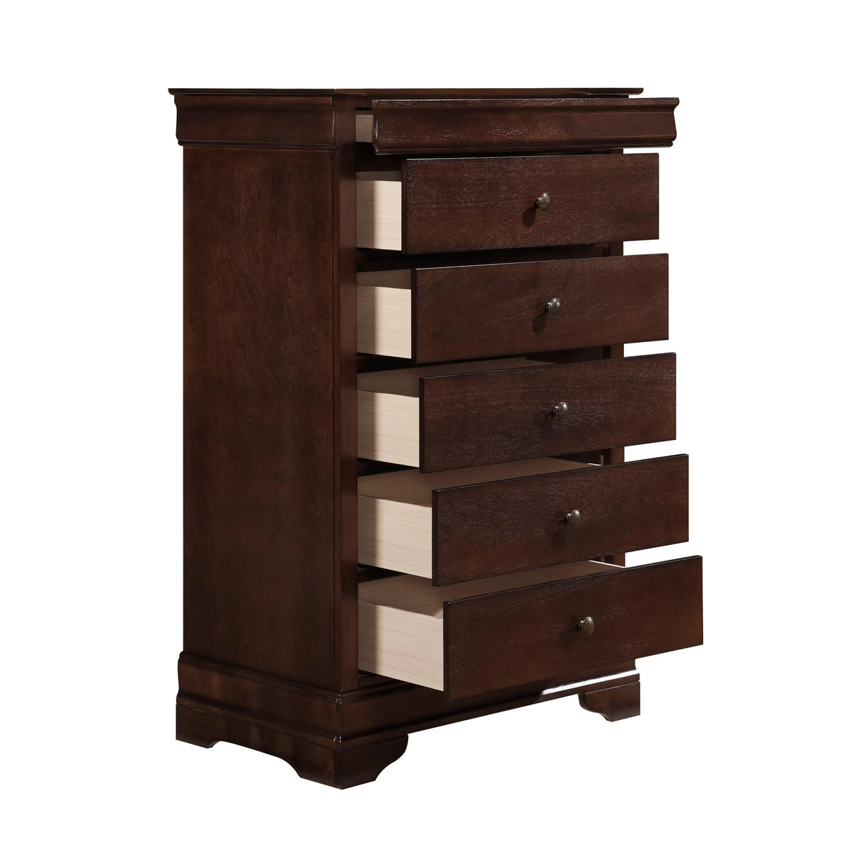 Abbeville Cherry Chest, Hidden Drawer by Homelegance at Eve Furniture