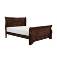 Abbeville Cherry Full Sleigh Bed by Homelegance at Eve Furniture