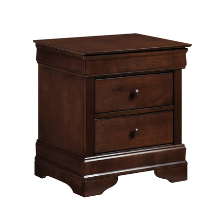 Abbeville Cherry Nightstand, Hidden Drawer by Homelegance at Eve Furniture
