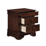 Abbeville Cherry Nightstand, Hidden Drawer by Homelegance at Eve Furniture