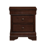 Abbeville Cherry Nightstand, Hidden Drawer by Homelegance at Eve Furniture