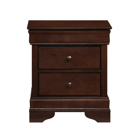 Abbeville Cherry Nightstand, Hidden Drawer by Homelegance at Eve Furniture