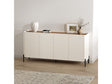 Abbey 66.9" Sideboard in Maple and Off White by Manhattan Comfort at Eve Furniture