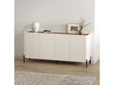 Abbey 66.9" Sideboard in Maple and Off White by Manhattan Comfort at Eve Furniture