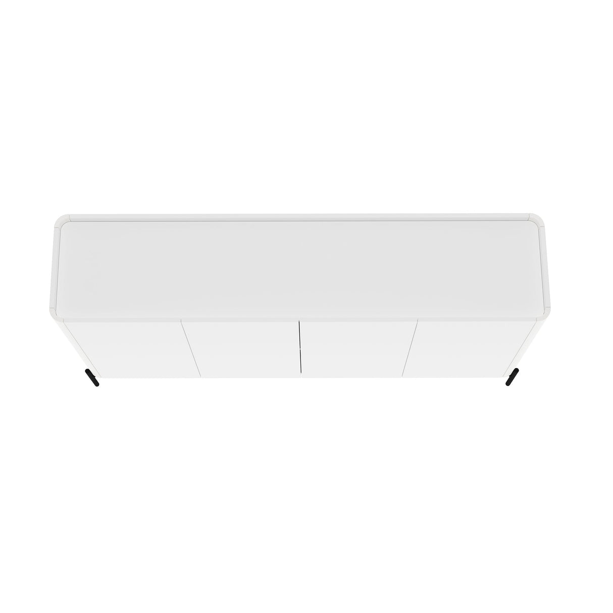 Abbey 66.9" Sideboard in White by Manhattan Comfort at Eve Furniture