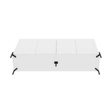 Abbey 66.9" Sideboard in White by Manhattan Comfort at Eve Furniture