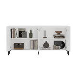Abbey 66.9" Sideboard in White by Manhattan Comfort at Eve Furniture