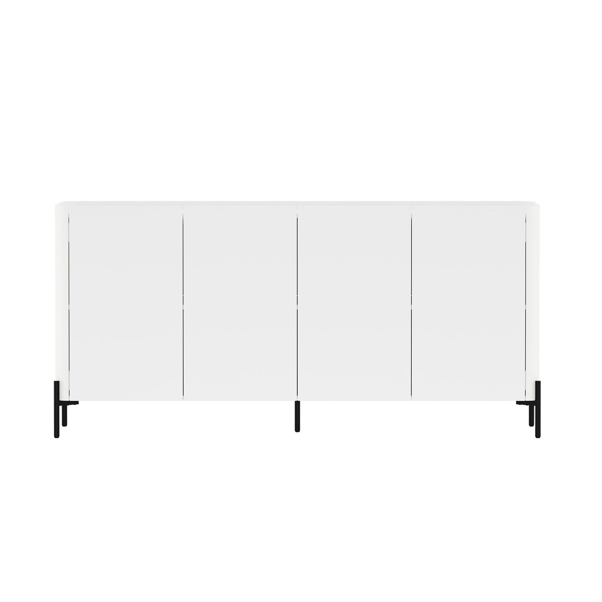 Abbey 66.9" Sideboard in White by Manhattan Comfort at Eve Furniture
