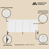 Abbey 66.9" Sideboard in White by Manhattan Comfort at Eve Furniture