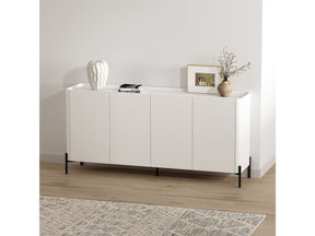 Abbey 66.9" Sideboard in White by Manhattan Comfort at Eve Furniture