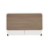 Abbey Accent Cabinet in Maple and Off White by Manhattan Comfort at Eve Furniture