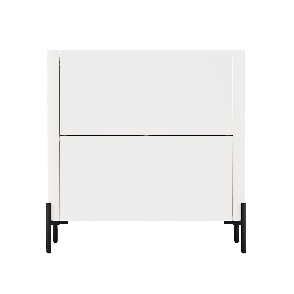 Abbey Accent Cabinet in Maple and Off White by Manhattan Comfort at Eve Furniture
