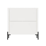 Abbey Accent Cabinet in Maple and Off White by Manhattan Comfort at Eve Furniture