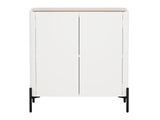 Abbey Accent Cabinet in Maple and Off White by Manhattan Comfort at Eve Furniture