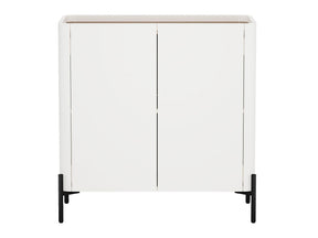 Abbey Accent Cabinet in Maple and Off White by Manhattan Comfort at Eve Furniture