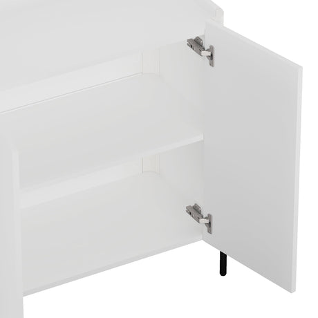 Abbey Accent Cabinet in White by Manhattan Comfort at Eve Furniture