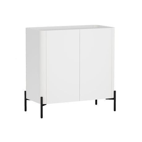 Abbey Accent Cabinet in White by Manhattan Comfort at Eve Furniture