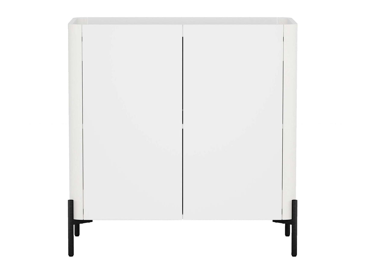 Abbey Accent Cabinet in White by Manhattan Comfort at Eve Furniture