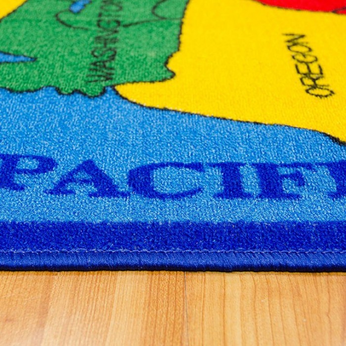 Abbey Contemporary US Map Area Rug by Furniture of America at Eve Furniture