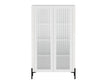 Abbey Décor Glass Cabinet in White by Manhattan Comfort at Eve Furniture