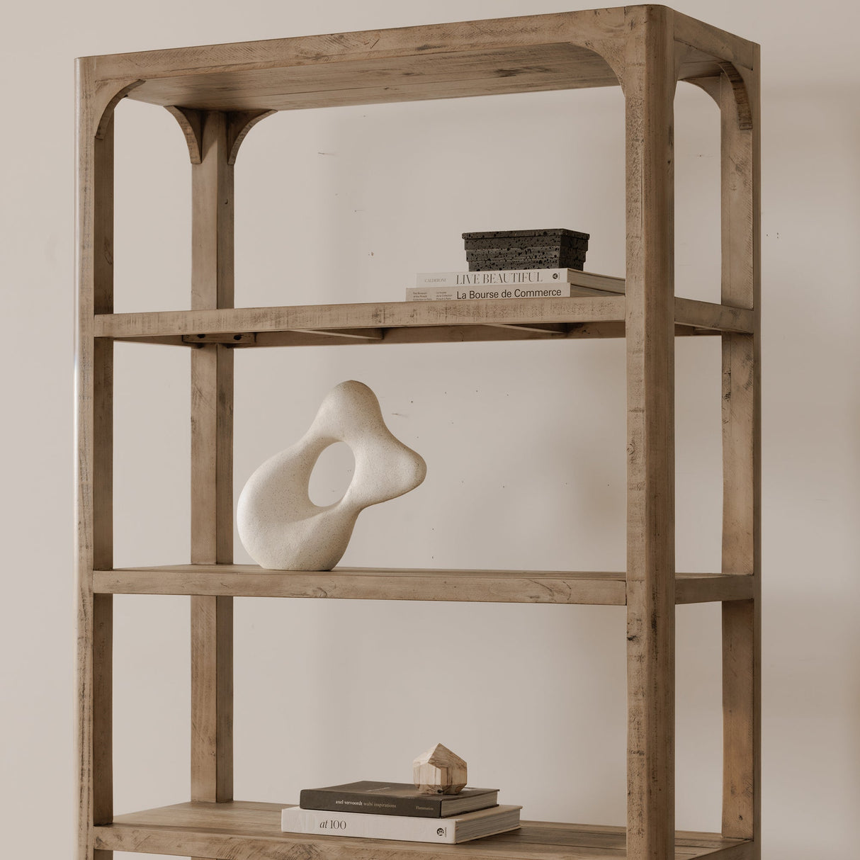 Abbott Brown Bookshelf by Moe's Home at Eve Furniture