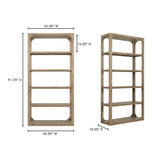 Abbott Brown Bookshelf by Moe's Home at Eve Furniture