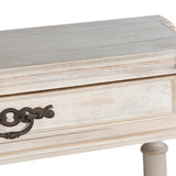 Abbott Cream/White Console Table by Crestview at Eve Furniture