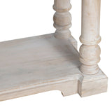 Abbott Cream/White Console Table by Crestview at Eve Furniture