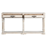 Abbott Cream/White Console Table by Crestview at Eve Furniture