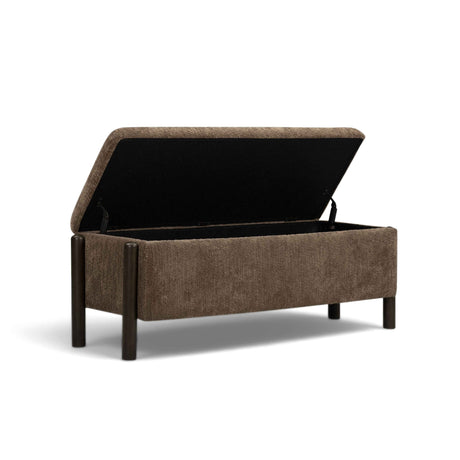 Abby 52" Nubby Fabric Storage Bench by TOV Furniture at Eve Furniture