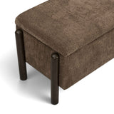 Abby 52" Nubby Fabric Storage Bench by TOV Furniture at Eve Furniture