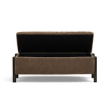 Abby 52" Nubby Fabric Storage Bench by TOV Furniture at Eve Furniture