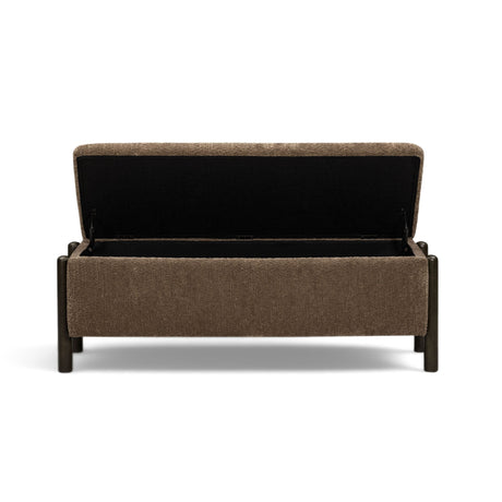 Abby 52" Nubby Fabric Storage Bench by TOV Furniture at Eve Furniture